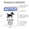 Signmission Blind Dog At Play Sign With Symbol, 10 in W x Rectangle, Vinyl Decal OS-2PACK-NS-D-1014-V-10367 - alternate 2